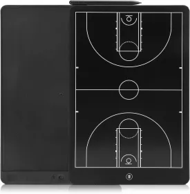 16 Inch Electronic LCD Basketball Coaching Board,Digital Strategy Marker Board with Pen for Basketball Game,Training,Teaching