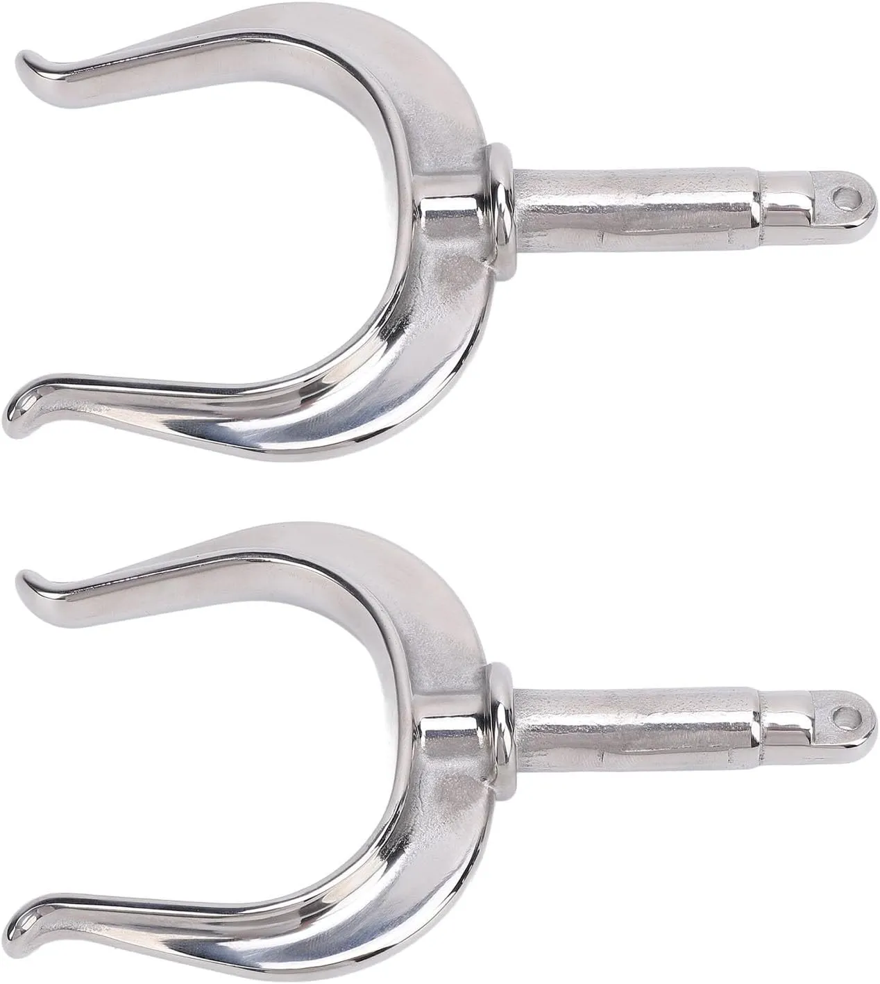 2PCS Boat Row Lock Heavy Duty Universal Fit 1/2in Shaft 316 Stainless Steel Oarlock for Marine Water Raft Kayak