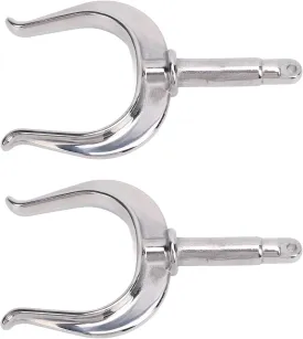2PCS Boat Row Lock Heavy Duty Universal Fit 1/2in Shaft 316 Stainless Steel Oarlock for Marine Water Raft Kayak