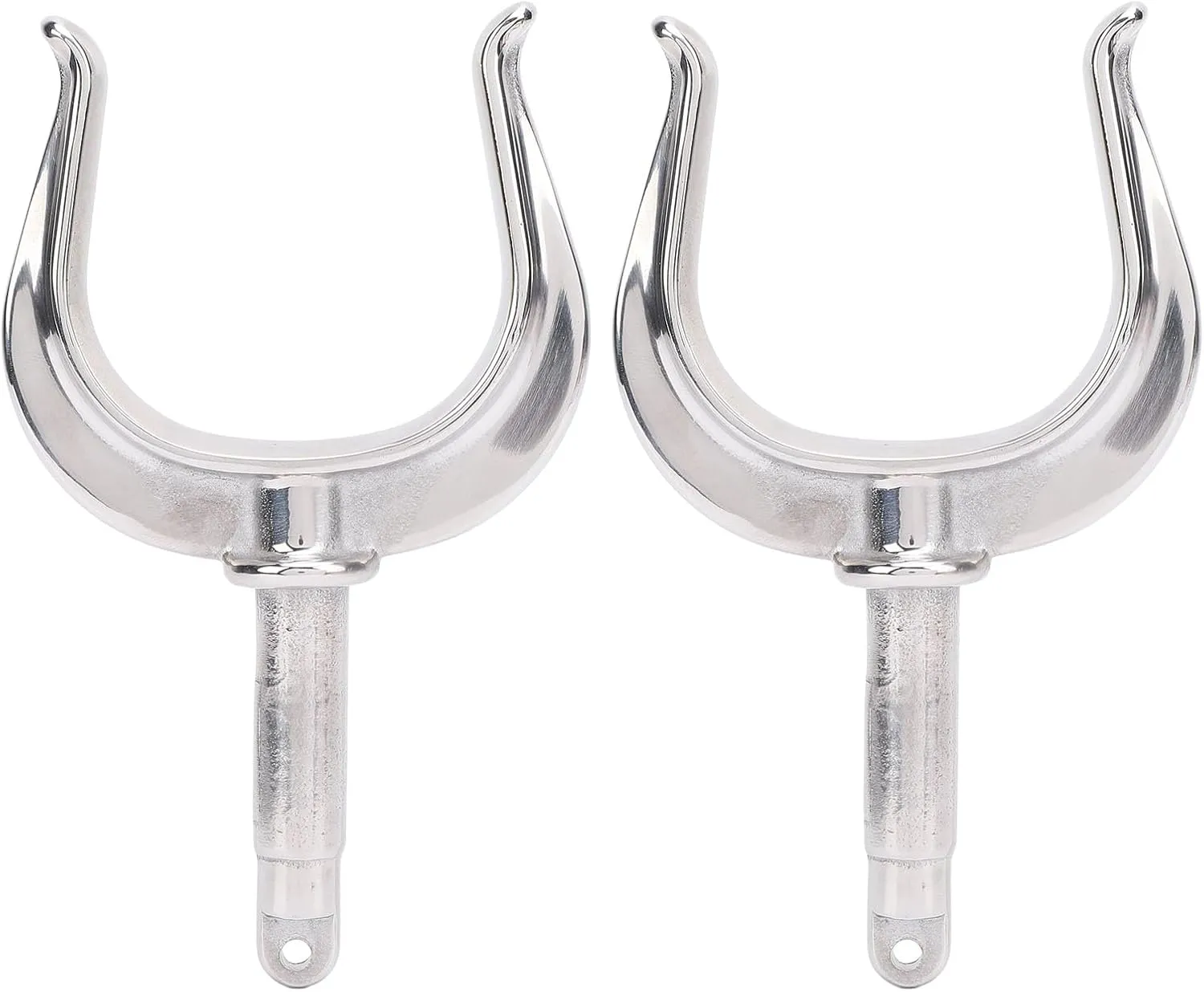 2PCS Boat Row Lock Heavy Duty Universal Fit 1/2in Shaft 316 Stainless Steel Oarlock for Marine Water Raft Kayak