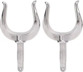 2PCS Oarlock Socket, Boat Row Lock, Heavy Duty Universal Fit Rowlock Oarlock, 1/2in Shaft 316 Stainless Steel Oarlock, Boat Oarlock Socket for Marine Water Raft Kayak