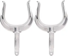 316 Stainless Steel Boat Oarlock, Stainless Steel Oar Lock, 2PCS Boat Row Lock Heavy Duty Universal Fit 1/2in Shaft 316 Stainless Steel Oarlock for Marine Water Raft Kayak