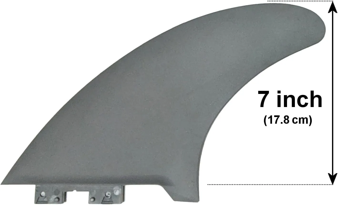 7" Fins for Inflatable, SUP, airSUP, Minimum Flex Fin for River Lake and Surf ClickFins