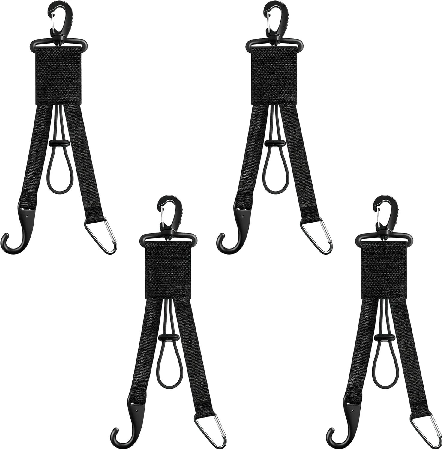 Baseball 3 in 1 Multifunctional Hook, Baseball & Softball Gear Hanger with Bat Holder, Glove Clip, Helmet Hook, Water Bottle Holder (4 Pcs)