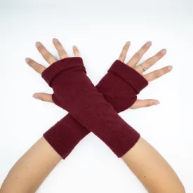 Blackberry Purple Fingerless Gloves