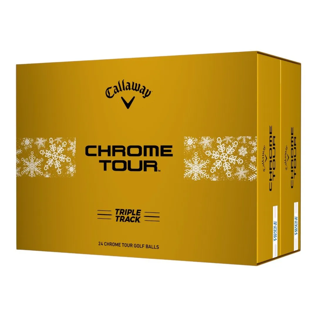 Callaway Chrome Tour Triple Track Golf Balls | Holiday 2 Dozen