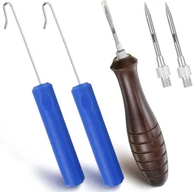 Feekoon Fish Venting Tool, Venting Kit for Deep Sea Fish with 2 Fish Hook Remover and 2 Stainless Steel Needle, Fishing Tackle for Saltwater Fishing Fish Release and Return