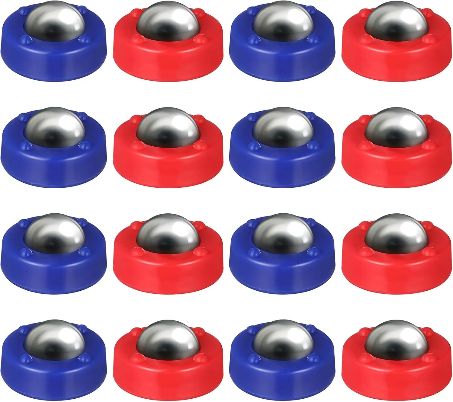 Gadpiparty 16 Pieces Kids Board Mini Roller Replacement Set Shuffleboard Pucks Roller Sliding Balls Tabletop Shuffleboard Soccer Things Desktop Toys