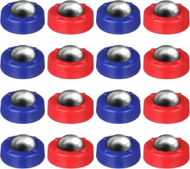 Gadpiparty 16 Pieces Kids Board Mini Roller Replacement Set Shuffleboard Pucks Roller Sliding Balls Tabletop Shuffleboard Soccer Things Desktop Toys
