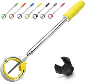 Golf Ball Retriever, Golf Ball Retrievers Telescopic for Water with Spring Release-Ready Head, Balls Retriever Tool Golf with Locking Clip, Grabber Tool, Golf Accessories Golf Gift for Men