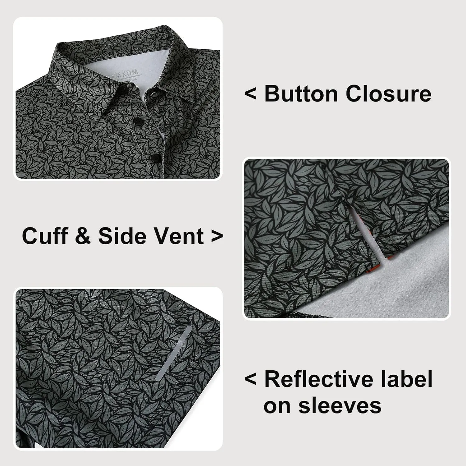 Golf Shirts for Men - Moisture Wicking Short Sleeve Performance Sport Casual Striped Collared Mens Polo Shirt