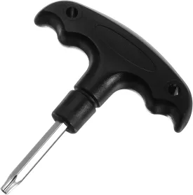 Golf Wrench, Driver Adjustment Tool Adjustable Golf Tool with Ergonomic Plastic Handle, Stainless Steel Golf Driver Tool, Golf Club Adjustment Head Tool for Golf Club Driver Shaft Adapter (black)