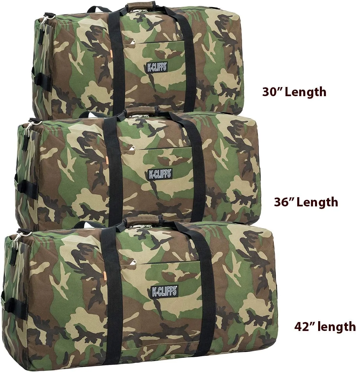 Heavy Duty Cargo Duffel Large Sport Gear Drum Set Equipment Hardware Travel Bag Rooftop Rack Bag (42" x 20" x 20", Camouflage)
