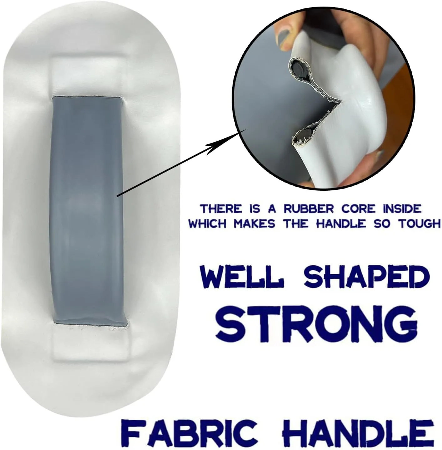 Heavy-duty PVC or HYPALON Strap Grab Handle for Inflatable Raft Boat, Dinghy, Kayak, Canoe, SUP Paddle Board
