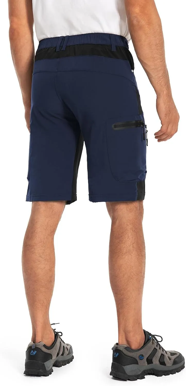 Hiauspor Mens Hiking Cargo Shorts Lightweight Water-Resistant Quick Dry Stretch for Casual Golf Fishing Tactical Bike Outdoor