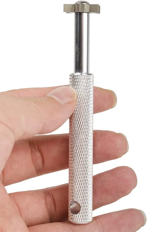 HIFROM Groove Sharpener with 6 Heads - Golf Club Groove Sharpener Re-Grooving Tool and Cleaner for All Irons Pitching Sand Lob Gap and Approach Wedges and Utility Clubs 