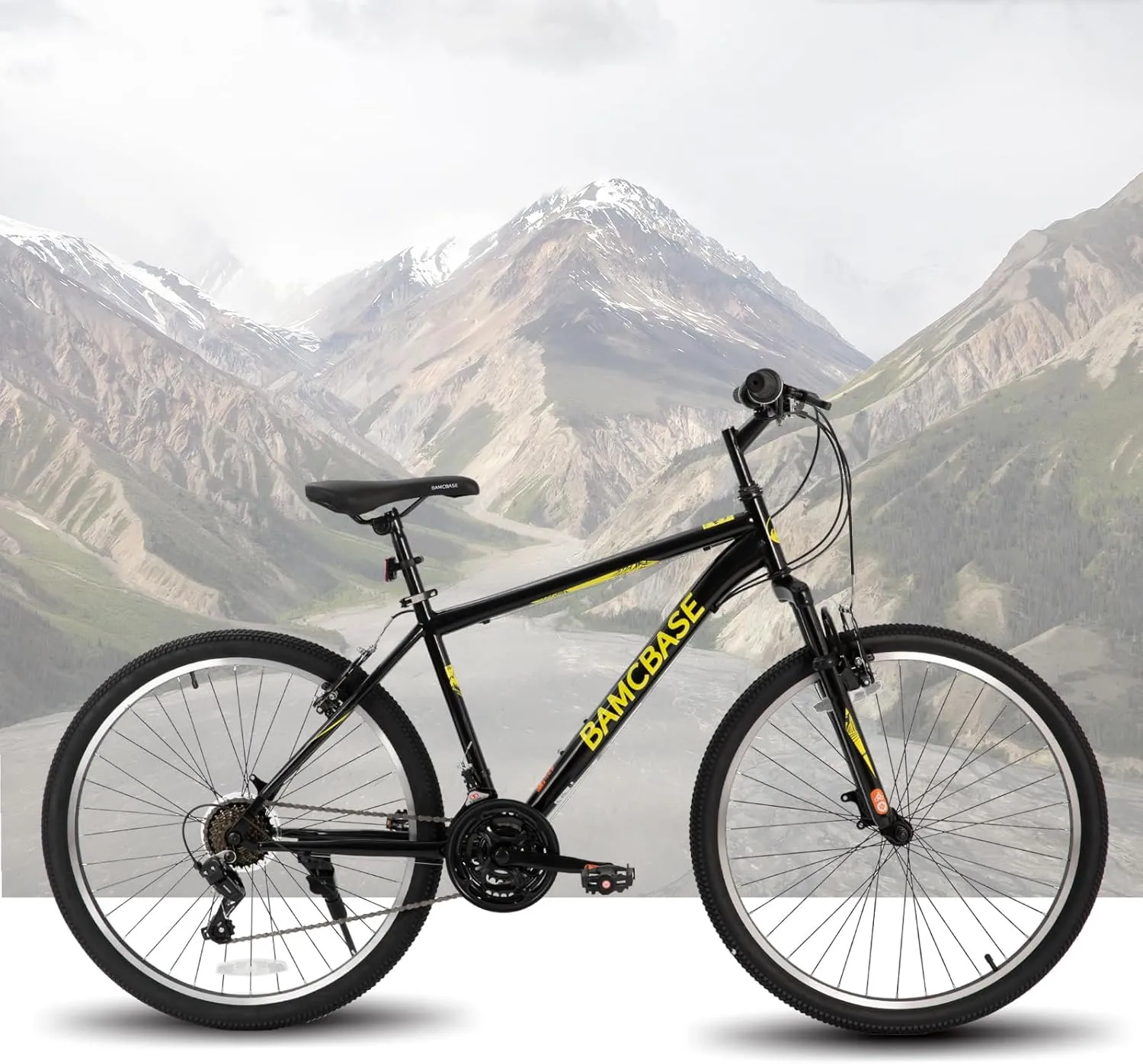 Hiland Adult 26 Inch Mountain Bike, Mens and Womens Bicycle with 21 Speed, High-Carbon Steel Frame Mountain Bicycle, Sport MTB for Men Women