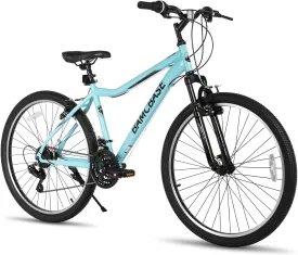 Hiland Adult 26 Inch Mountain Bike, Mens and Womens Bicycle with 21 Speed, High-Carbon Steel Frame Mountain Bicycle, Sport MTB for Men Women