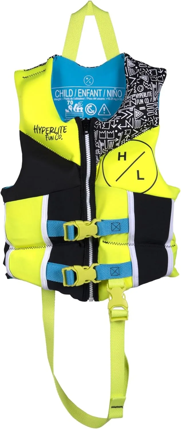 Hyperlite Fluid Flex Youth/Child Life Vests & Toddler Life Vest, US Coast Guard Approved