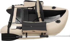 Inflatable Fishing Boat with 90-180 Adjustable Backrest, 286.6lbs Load Capacity, Hand Pump, and Storage Pockets, Ideal for Outdoor Fishing, Rafting, and Exploring