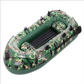 Inflatable Kayak, Inflatable Rafts 4 Person Inflatable Boat Thickened Hovercraft Wear-Resisting Kayak Assault Rubber Boats Dinghies for Fishing and Other Entertainment