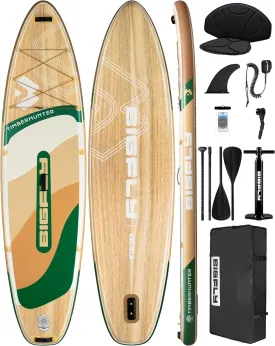 Inflatable Stand Up Paddle Board 11*34*6, Blow Up Paddle Board for Adults,with Detachable Fins, Pump, Floating Paddle, Safety Leash,Backpack