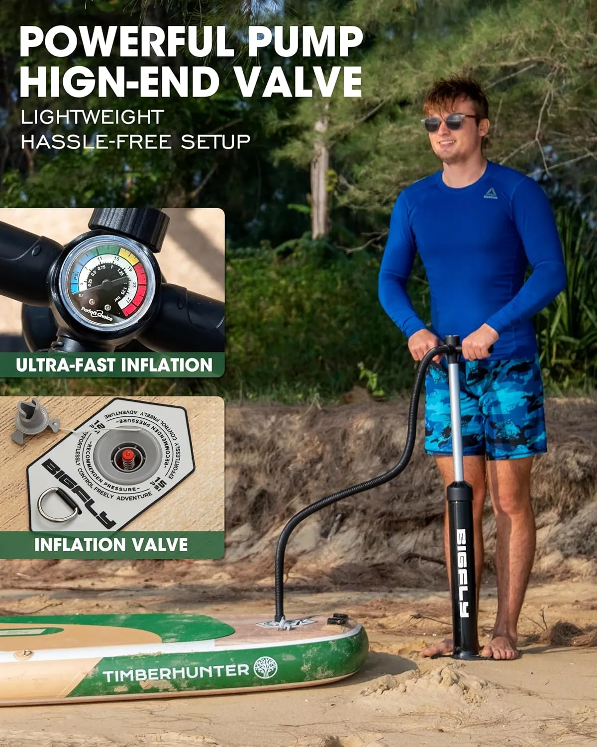 Inflatable Stand Up Paddle Board 11*34*6, Blow Up Paddle Board for Adults,with Detachable Fins, Pump, Floating Paddle, Safety Leash,Backpack