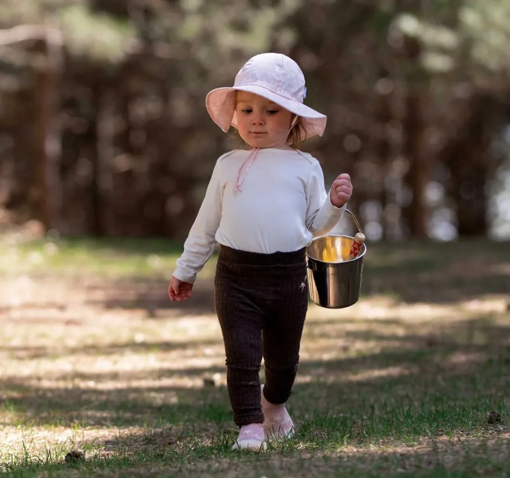 Jan & Jul Gro-with-me Floppy Hat in Pink Prarie Flowers Print : Size S to XL