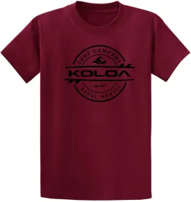 Koloa Surf Youth Thruster Surfboards Logo Heavyweight Tee Sizes XS-XL