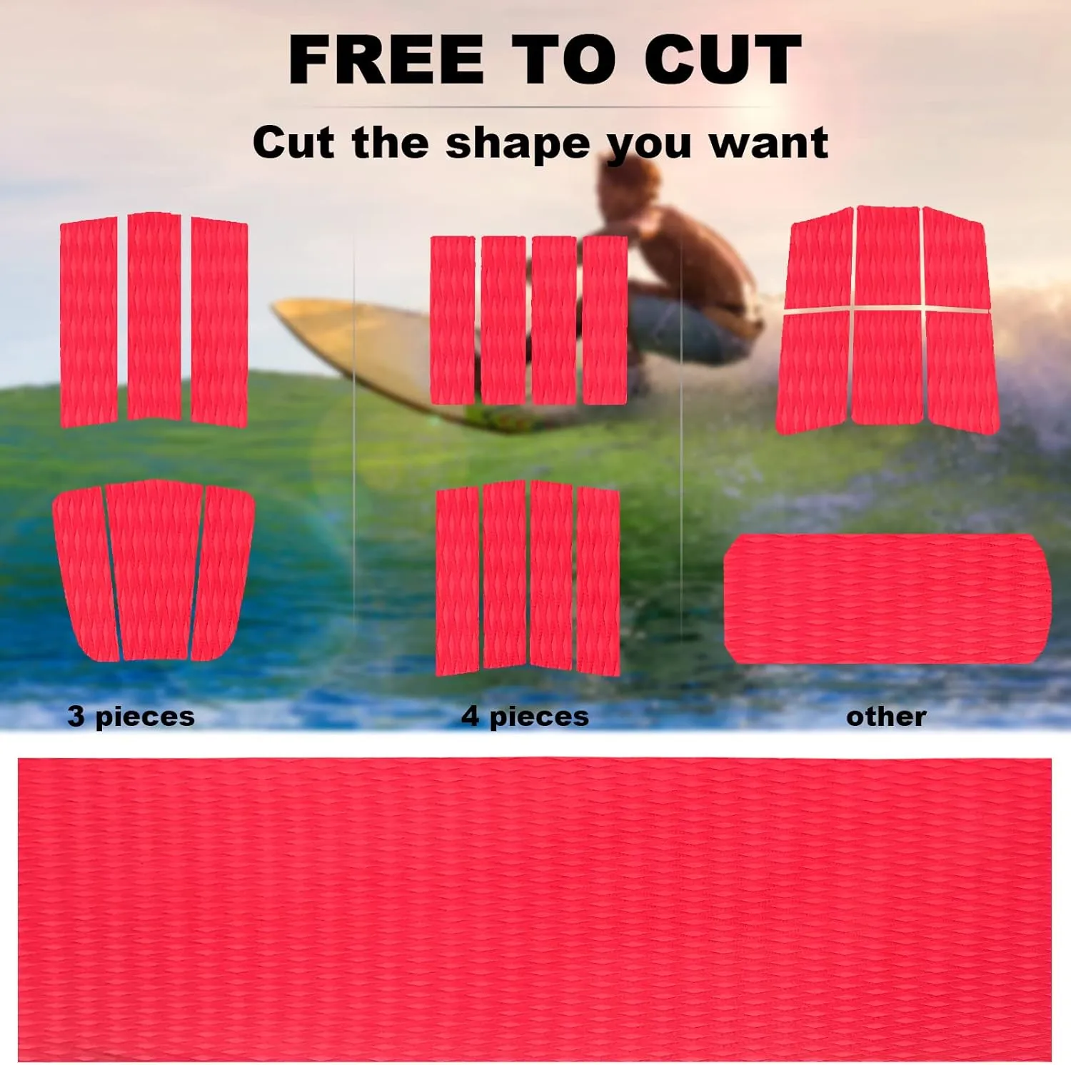 KXKZREN EVA Foam Boat Decking Self-Adhesive Boat Flooring Sheet Non-Skid DIY Traction Pads Grip Mat for Boat Kayak Yacht SUP Board Canoe Golf Cart RV Flooring, 21.6" x 90.55"/12.2"x 45.2"
