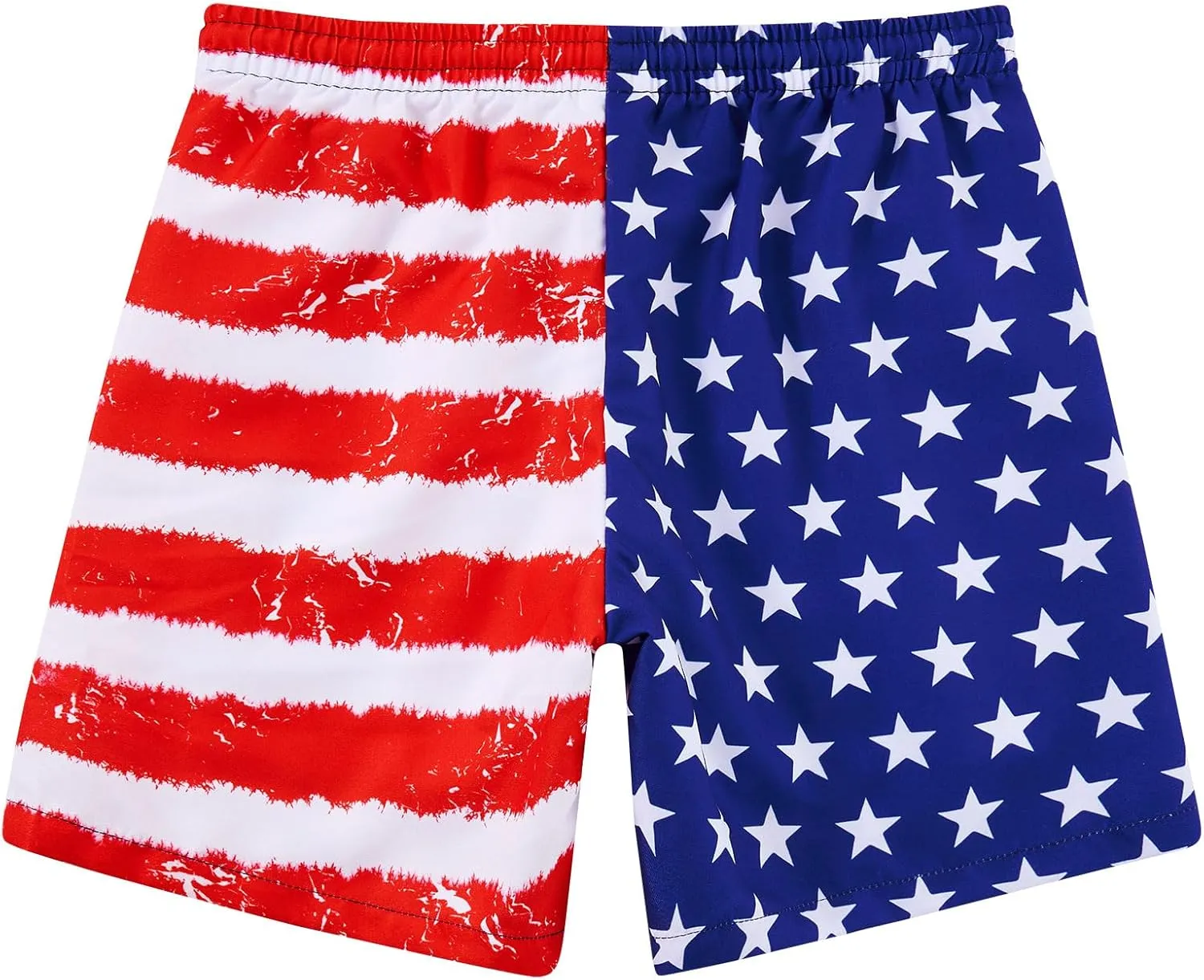 Little Boys Swim Trunks with Boxer Mesh Liner Swim Shorts Kids Quick Dry Bathing Suit Swimwear 4-12T