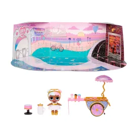 LOL Surprise Furniture Sweet Boardwalk with Sugar Doll and 10  Surprises