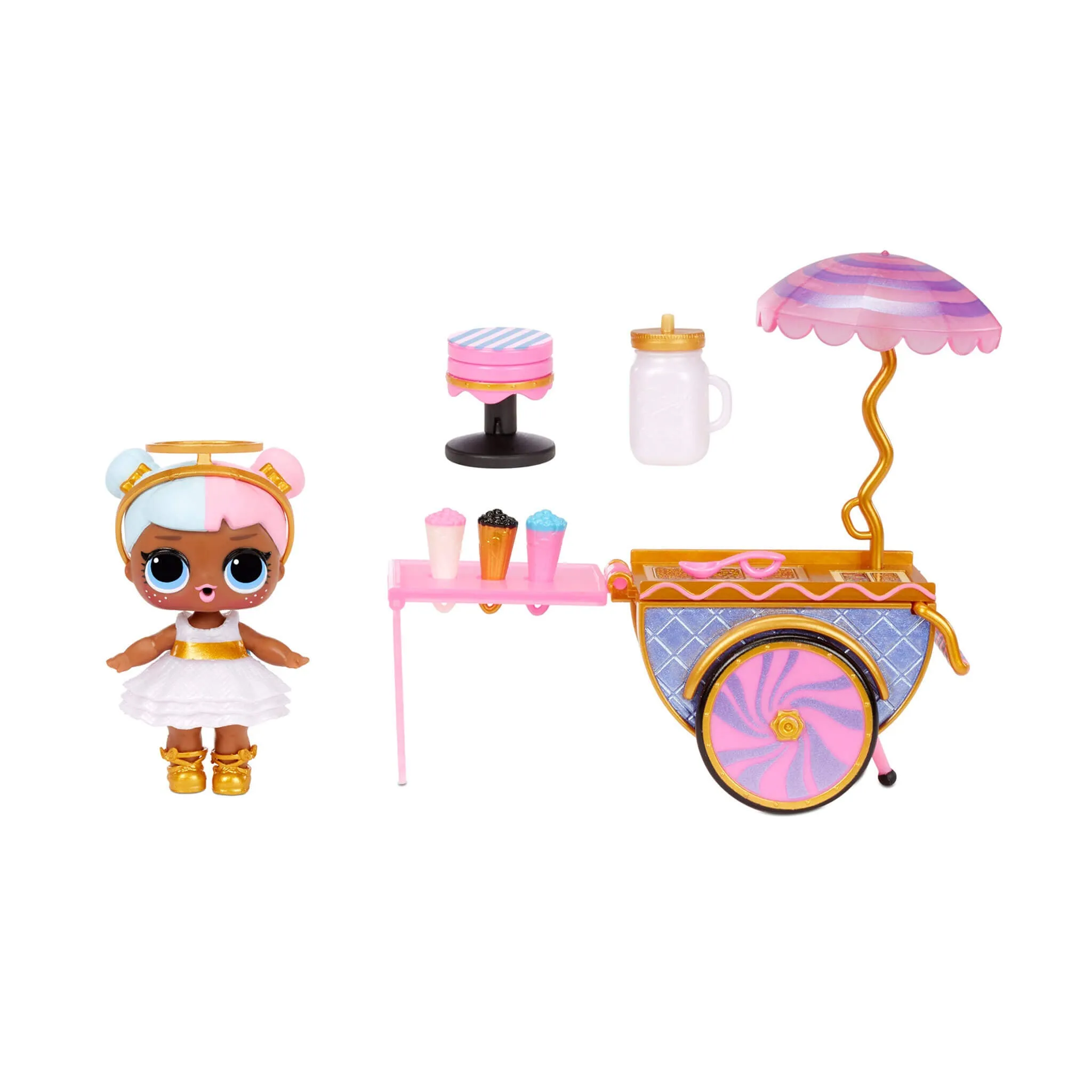 LOL Surprise Furniture Sweet Boardwalk with Sugar Doll and 10  Surprises