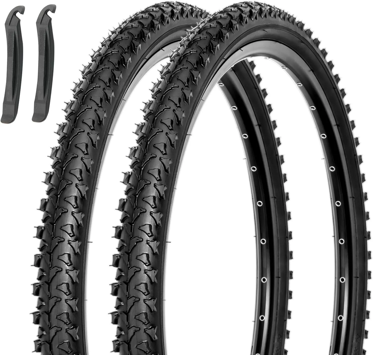 MOHEGIA Mountain Bike Replacement Tire : 26x1.95 inch (52-559mm) Puncture-Resistant Folding Bicycle Tire for MTB Dirt Offroad Cycling