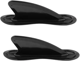 Paddle Board Fin Kayak Skeg Tracking Fin Inflatable Boat Shark Fin Watershed Board Fin Mounting Replacement Accessories for Surfboard/Paddleboard 2pcs