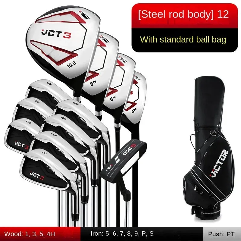 PGM Men's 9/12 branch Golf Clubs Sets Titanium VCT Third generation Right Handed  Complete Beginner's Full Golf Set