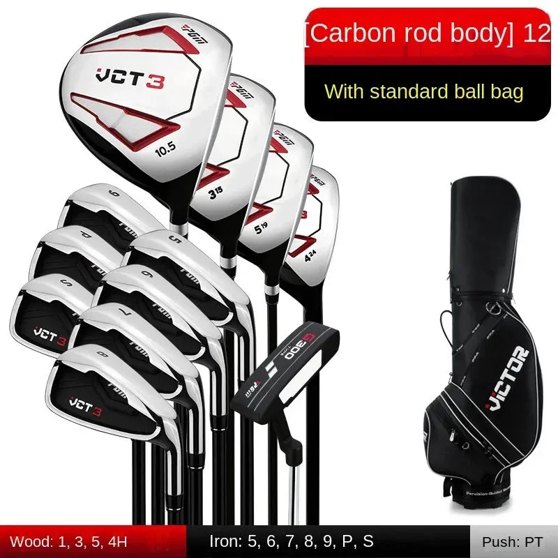 PGM Men's 9/12 branch Golf Clubs Sets Titanium VCT Third generation Right Handed  Complete Beginner's Full Golf Set