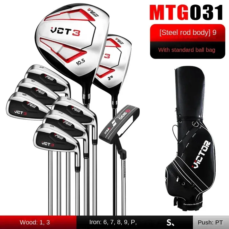 PGM Men's 9/12 branch Golf Clubs Sets Titanium VCT Third generation Right Handed  Complete Beginner's Full Golf Set