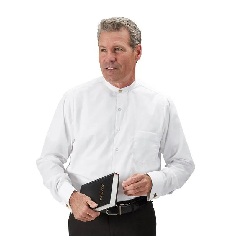 Poly/Cotton Blend Neckband Dress Clergy Shirt