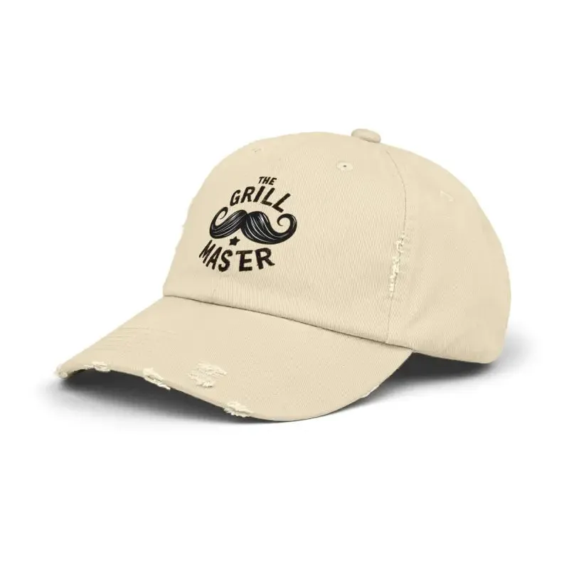 Rugged Distressed Hats with Metal d Ring Closure