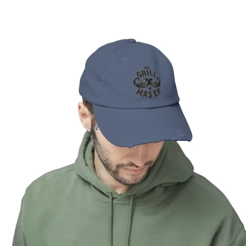Rugged Distressed Hats with Metal d Ring Closure
