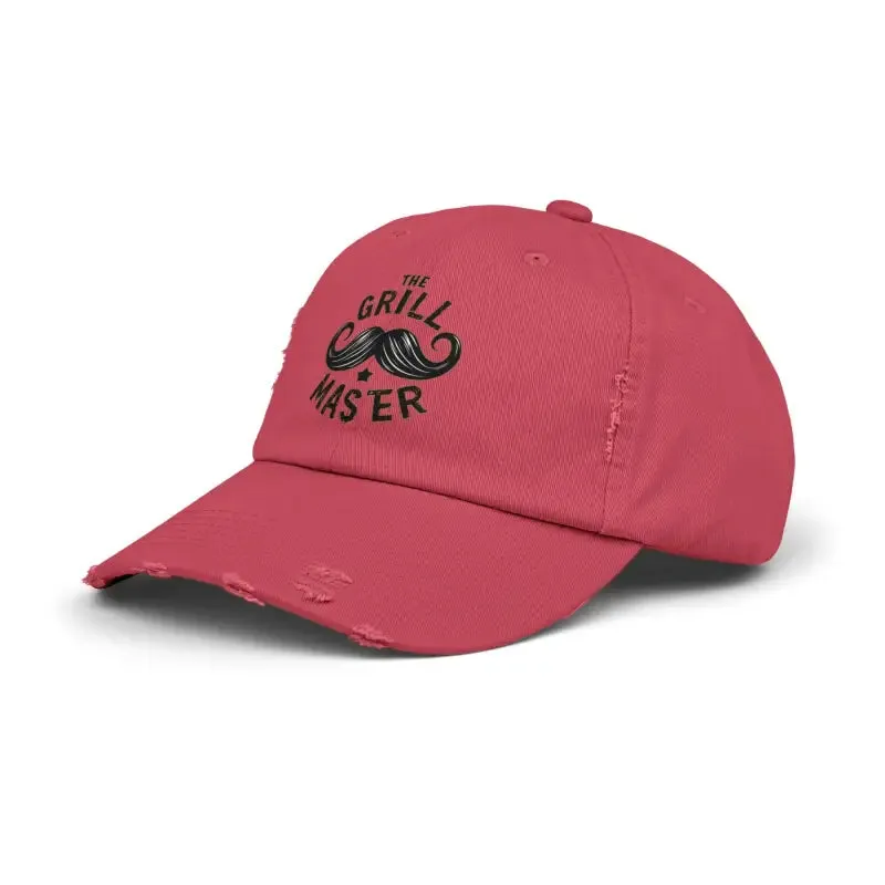 Rugged Distressed Hats with Metal d Ring Closure