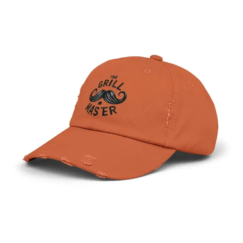 Rugged Distressed Hats with Metal d Ring Closure
