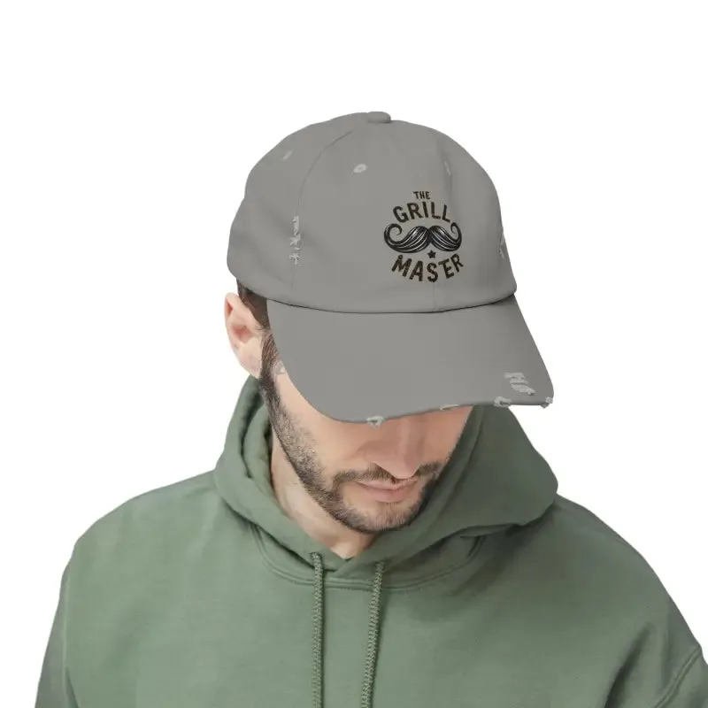 Rugged Distressed Hats with Metal d Ring Closure