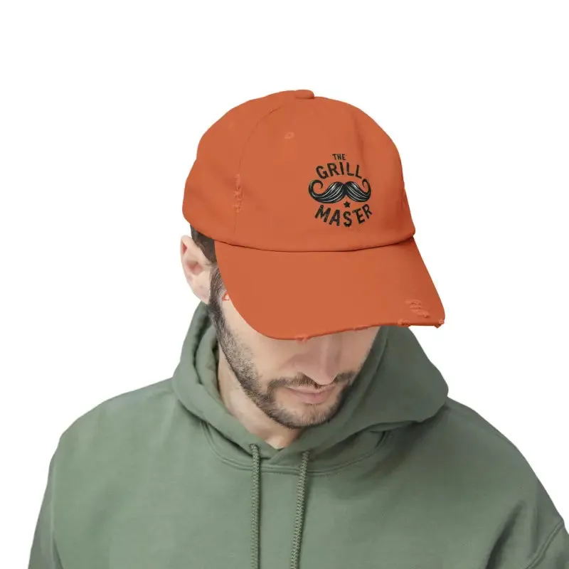 Rugged Distressed Hats with Metal d Ring Closure
