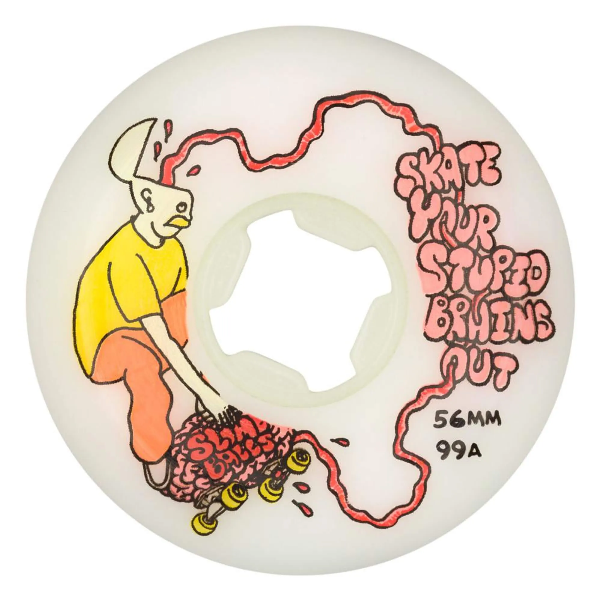 Santa Cruz Slime Balls Wheels Stupid Brains Speed Balls 99a | 56mm White