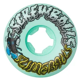 Slime Balls 53mm 99a Screw Balls Speed Balls Green Skateboard Wheels 4pk