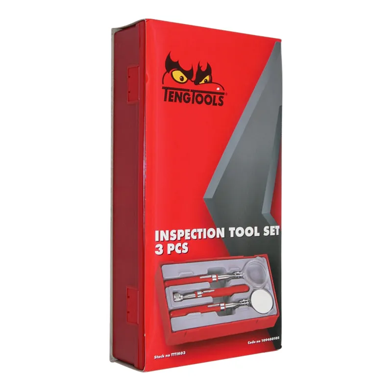 Teng Tools - 3 Piece Magnet Magnifier & Mirror Inspection Tool Set  TTTM03