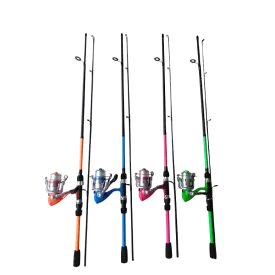 Vibe Combo 6ft 2 piece lure rod  5-20g with spinning reel combo
