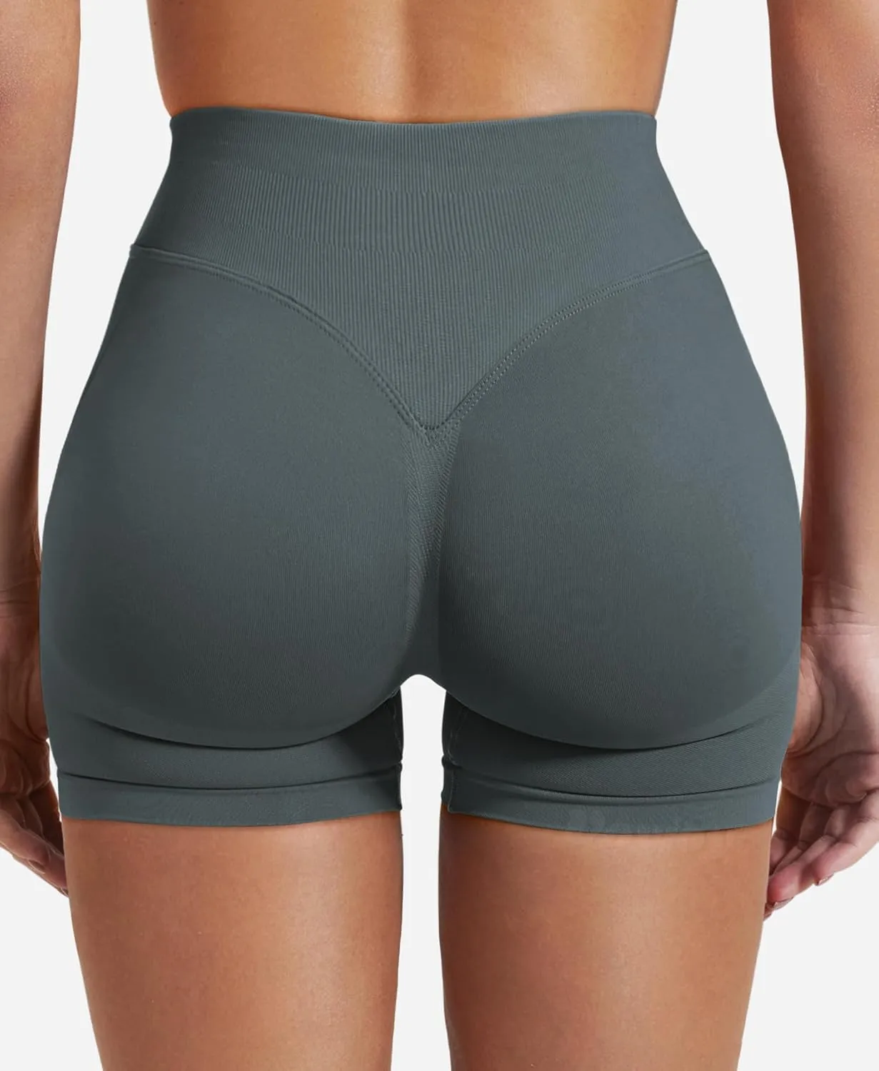 VOYJOY Women Workout Impact Shorts 3.6"/ 4.5"/ 6" Scrunch Butt Lifting Gym Seamless Booty Biker Shorts